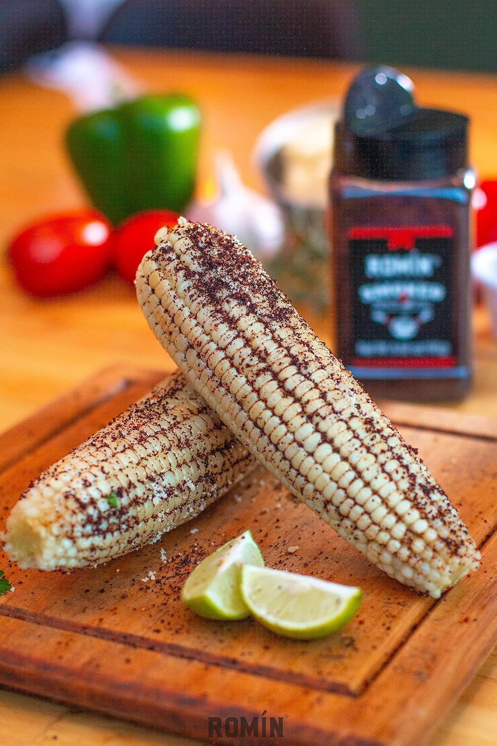 ROMÍN CASERO Chile Morita Ahumado Gourmet  Sabor dulce ahumado  100% natural vegano 6.52 onzas