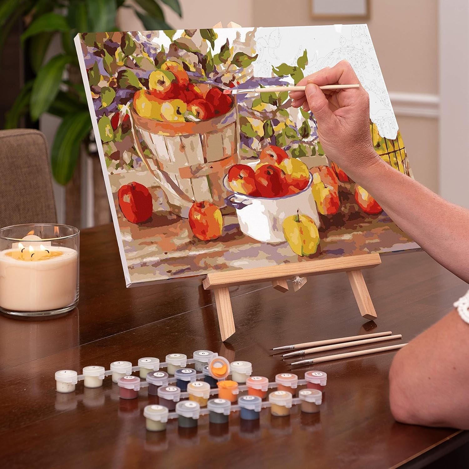 Ledgebay – Pintura por número para adultos  Kits de pintura por números, pintura sin arrugas por números para adultos principiantes, 12 x 16