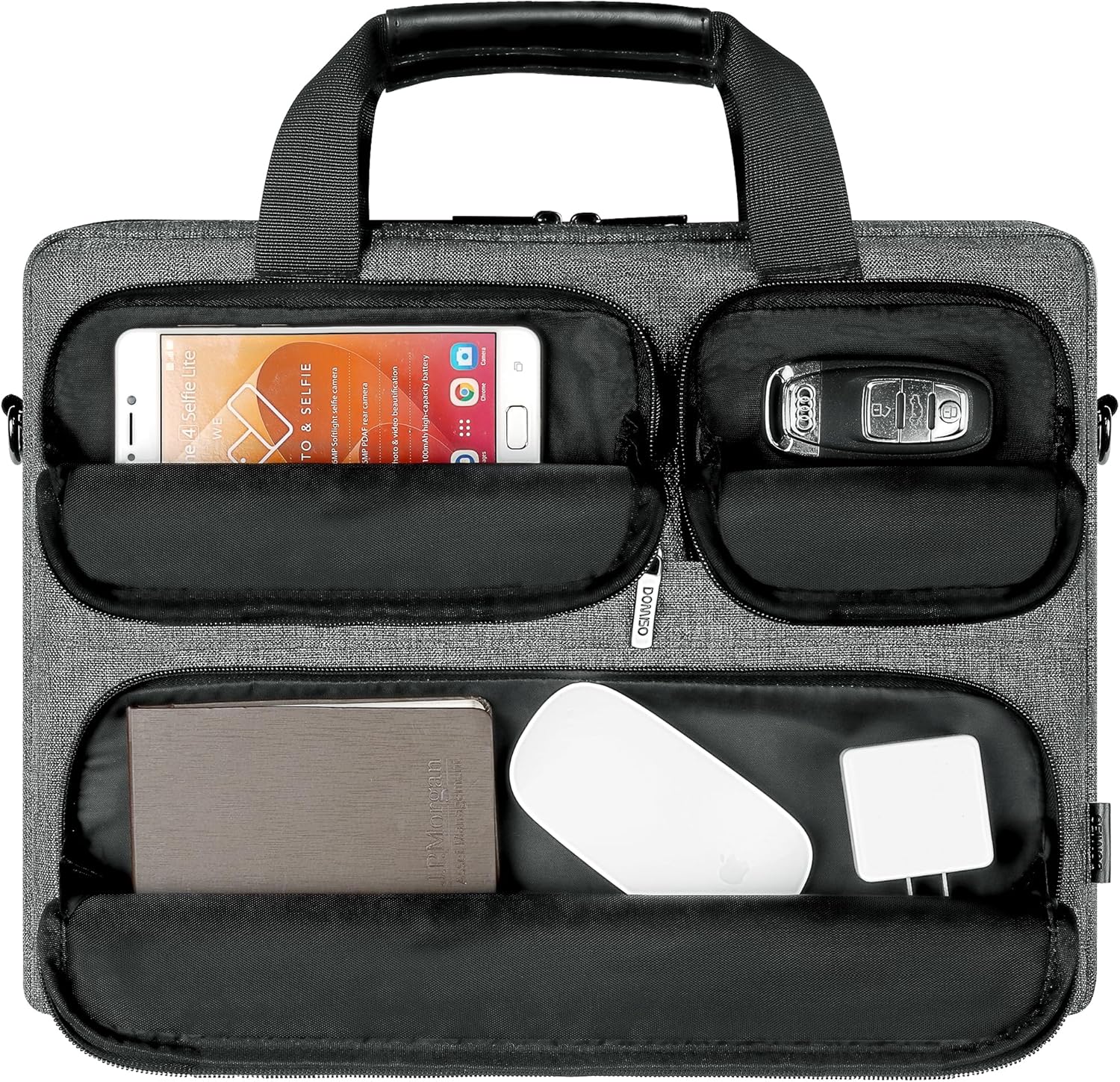 DOMISO Maletín de negocios para laptop de 17 a 17.3 pulgadas con correa para el hombro, compatible con portátiles de 17 pulgadasHP PavilionMSI