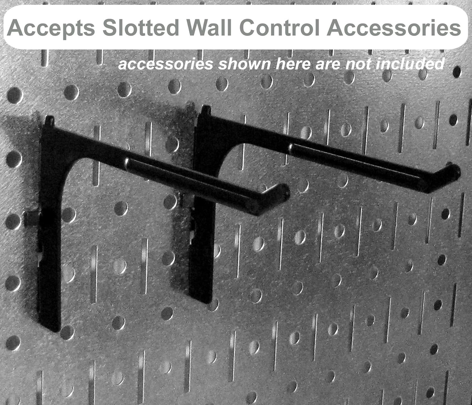 Wall Control paquete de panel perforado organizador de ollas y sartenes, 30-KTH-200 BBU