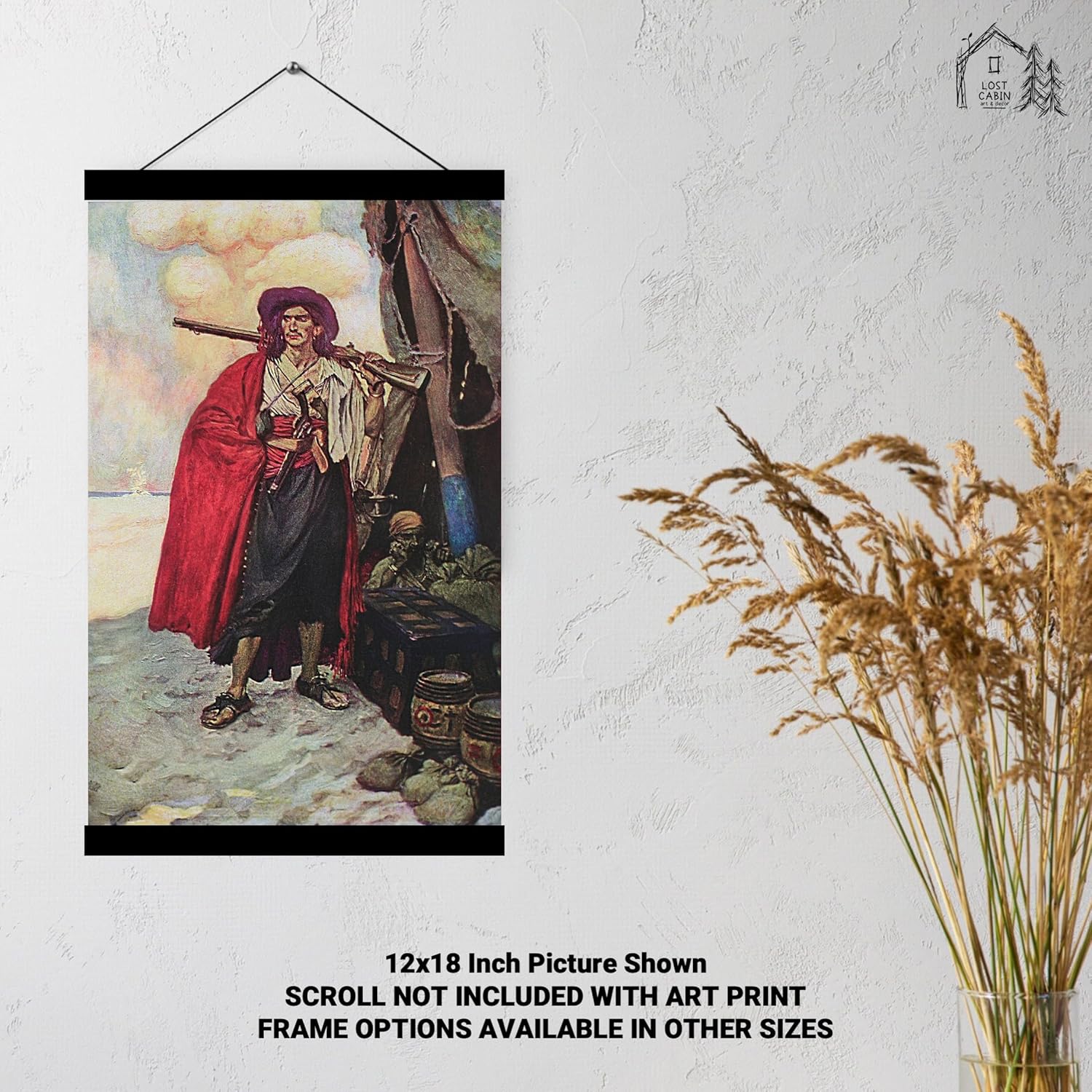 Lost Cabin Buccaneer of the Caribbean de Howard Pyle  Impresión sin marco  Reproducción de pinturas de obras de arte finas  Póster decorativo