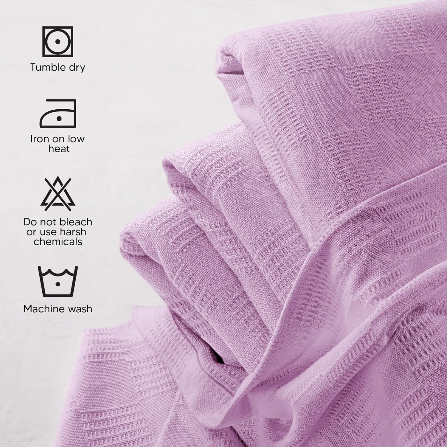 Utopia Bedding Manta 100% algodón (tamaño individual, 90 x 72 pulgadas), manta térmica ligera de 350 GSM, manta térmica suave y transpirable para