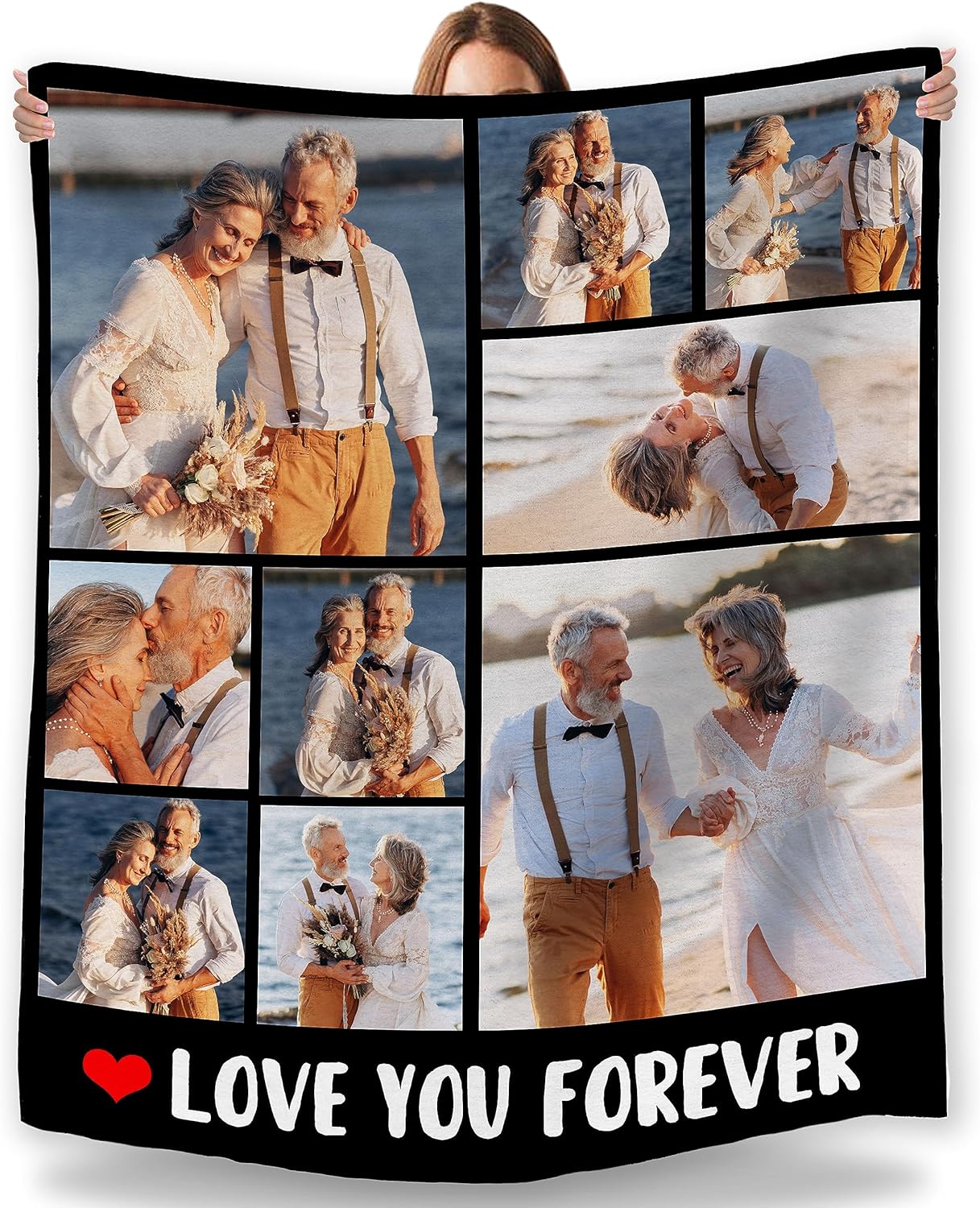 Mantas personalizadas con fotos, texto, manta personalizada con imagen, tamaño matrimonial, manta de franela suave personalizada, regalos para