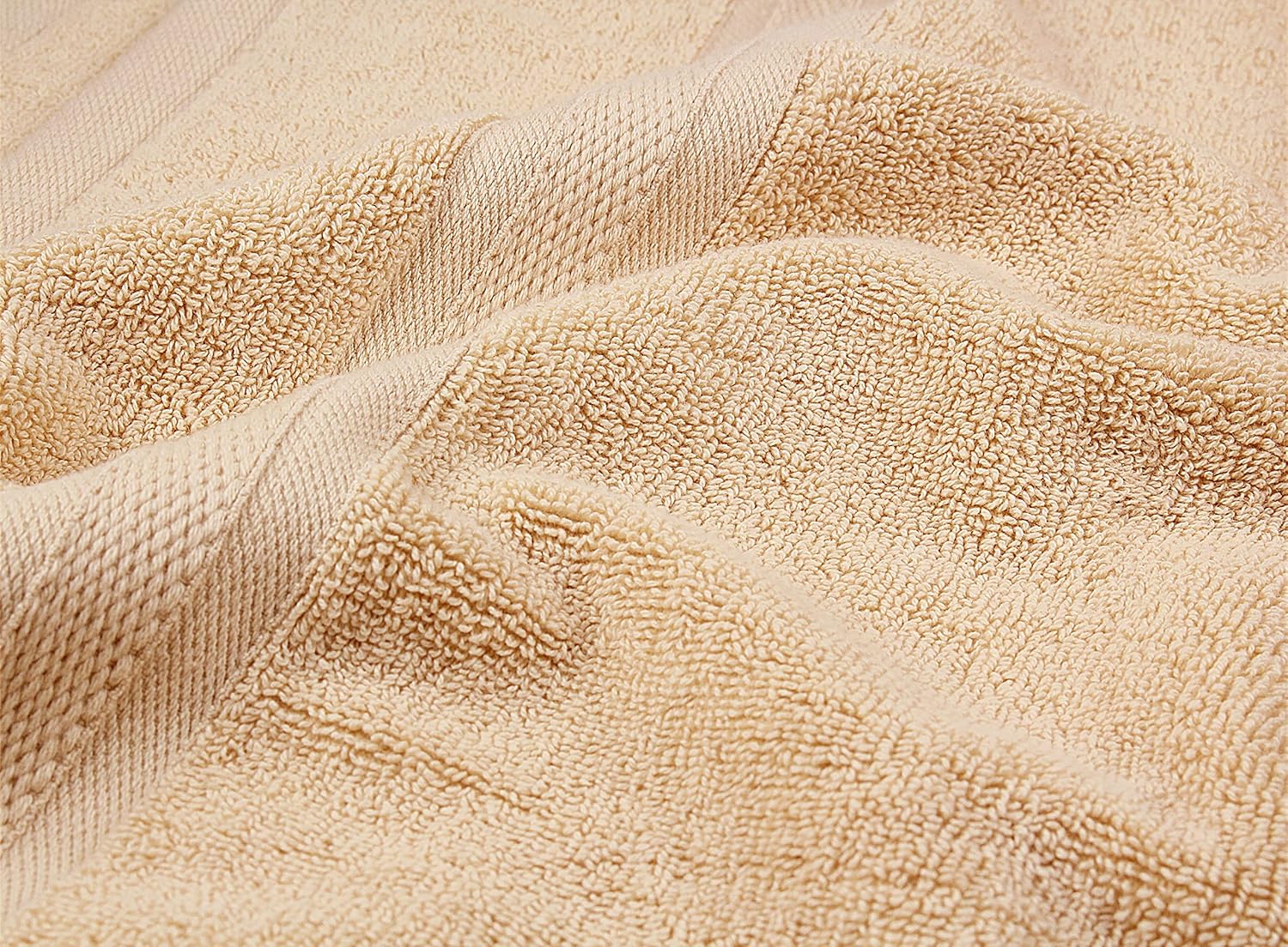 Towel and Linen Mart – Juego de toallas de baño, 2 toallas de mano y 4 paños de 2 capas de baja torsión de 600 GSM, hilado en anillo altamente