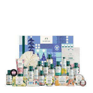 The Body Shop Calendario de Adviento de belleza navideña de 24 piezas, juego de regalo navideño de 24 piezas The Body Shop Calendario de Adviento de belleza navideña de 24 piezas, juego de regalo navideño de 24 piezas
