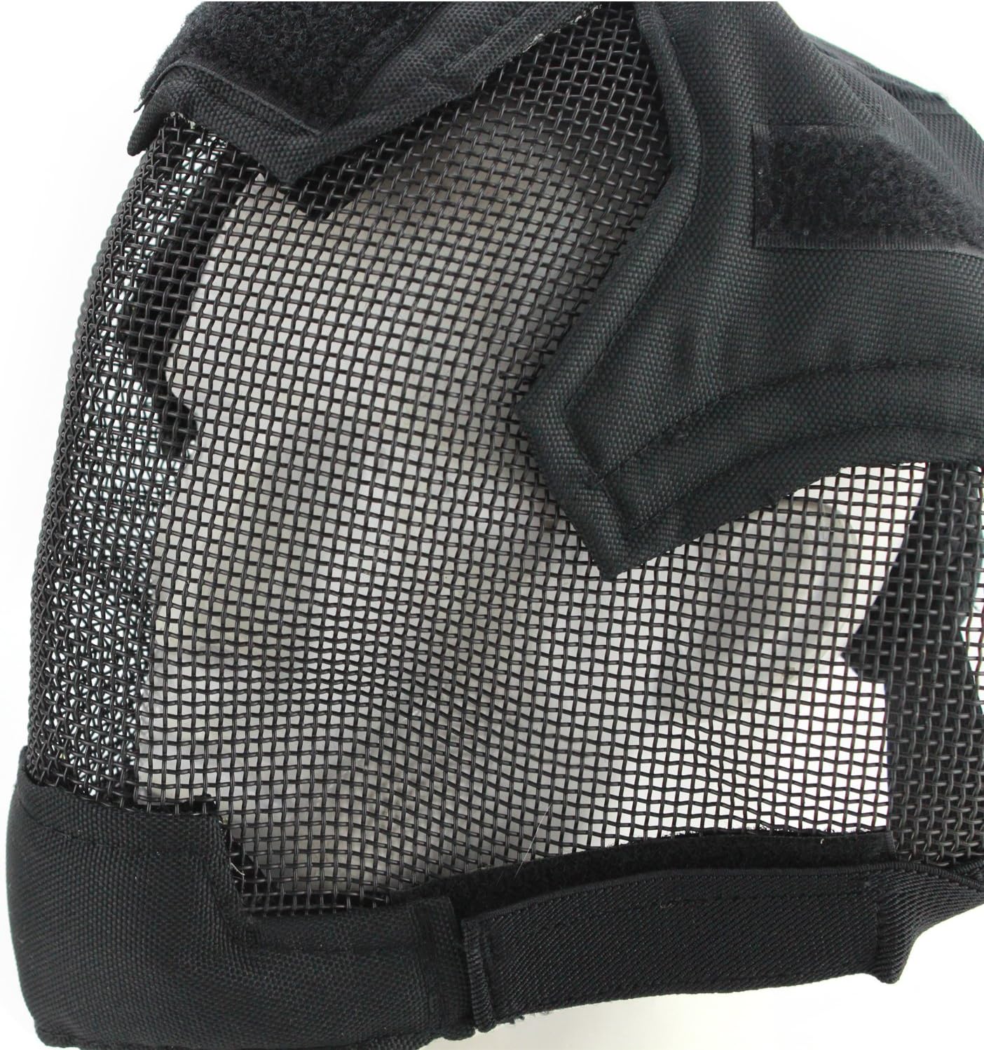 Airsoft – Máscara de cercado de cara completa con protección para los oídos, máscara protectora de malla de acero para juego de guerra, cosplay,