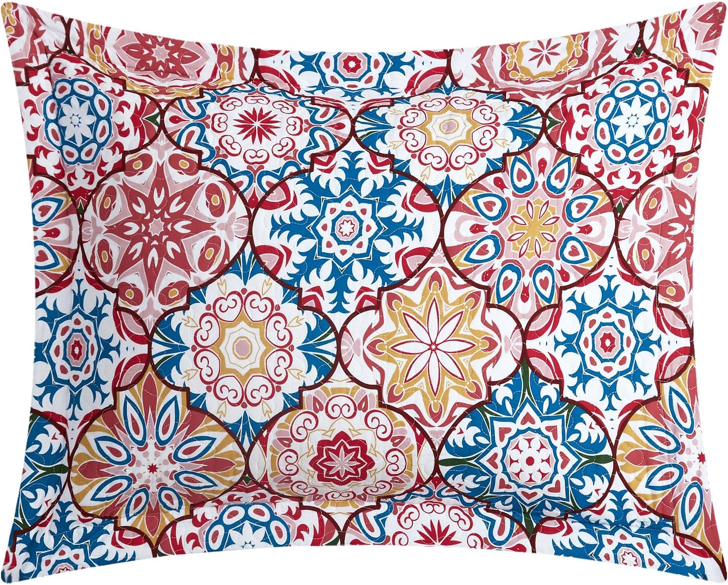 Chic Home Bristol – Juego de funda reversible de 4 piezas, edredón tamaño Queen, color rosa