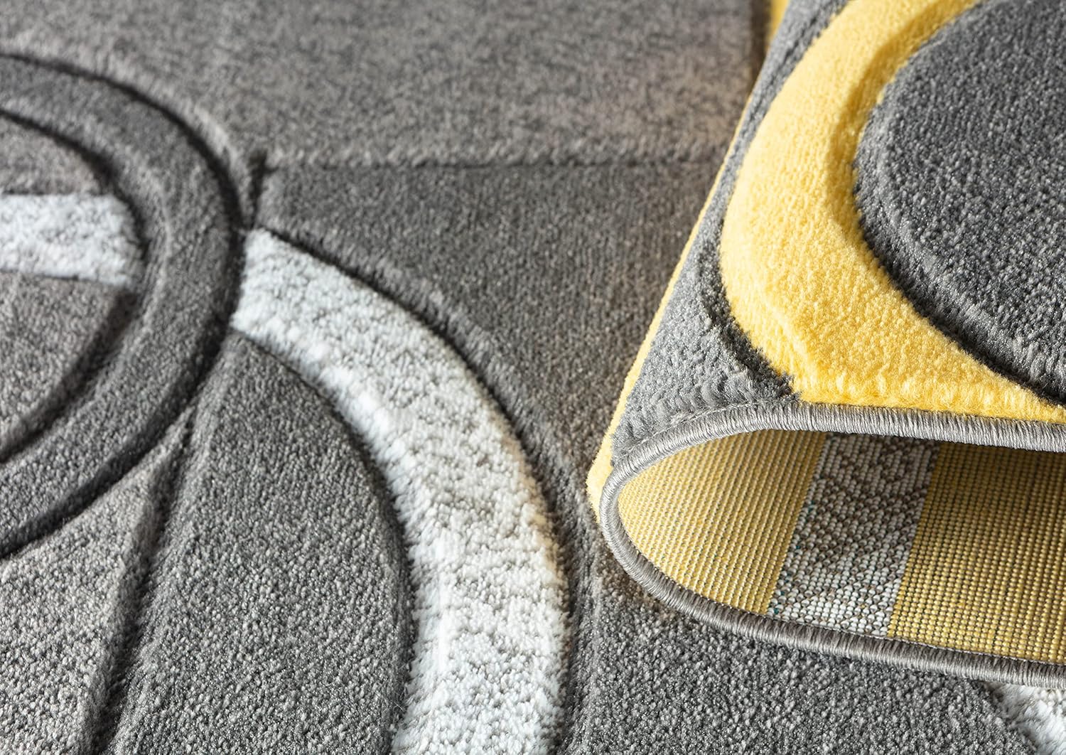 GLORY RUGS Alfombra de área moderna, suave, tallada a mano, contemporánea, con textura esponjosa de primera calidad para interiores sala de estar,