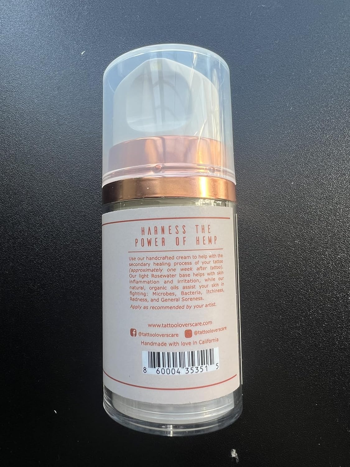 Tatoo Lovers Care – Crema hidratante para tatuajes que promueve la curación de la piel, revitaliza el enrojecimiento, hinchazón, costras, acelera la