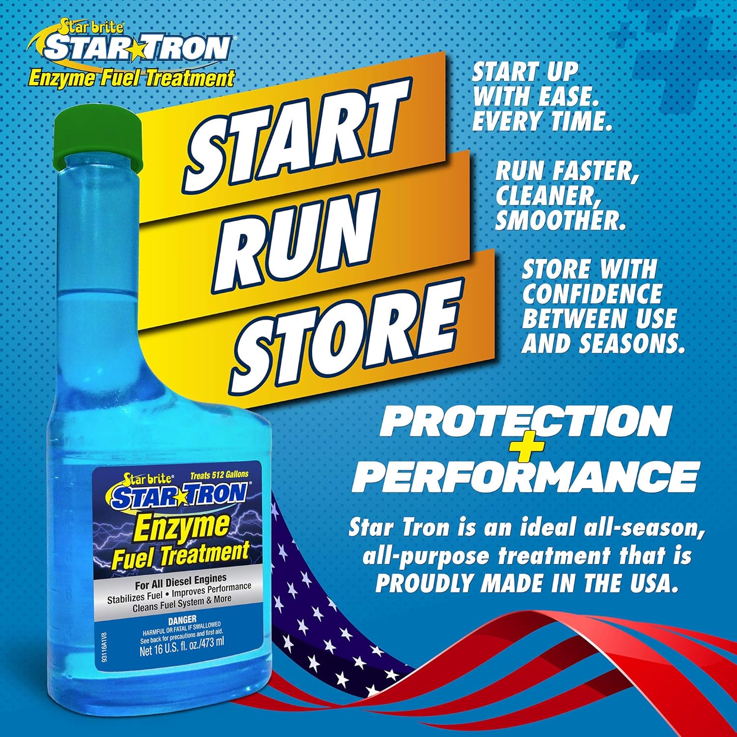 Star Tron Super Concentrated Diesel Formula – Estabiliza y rejuvenece el diesel, el biodiesel y toda la gasolina regular, 1 onza trata 32 galones