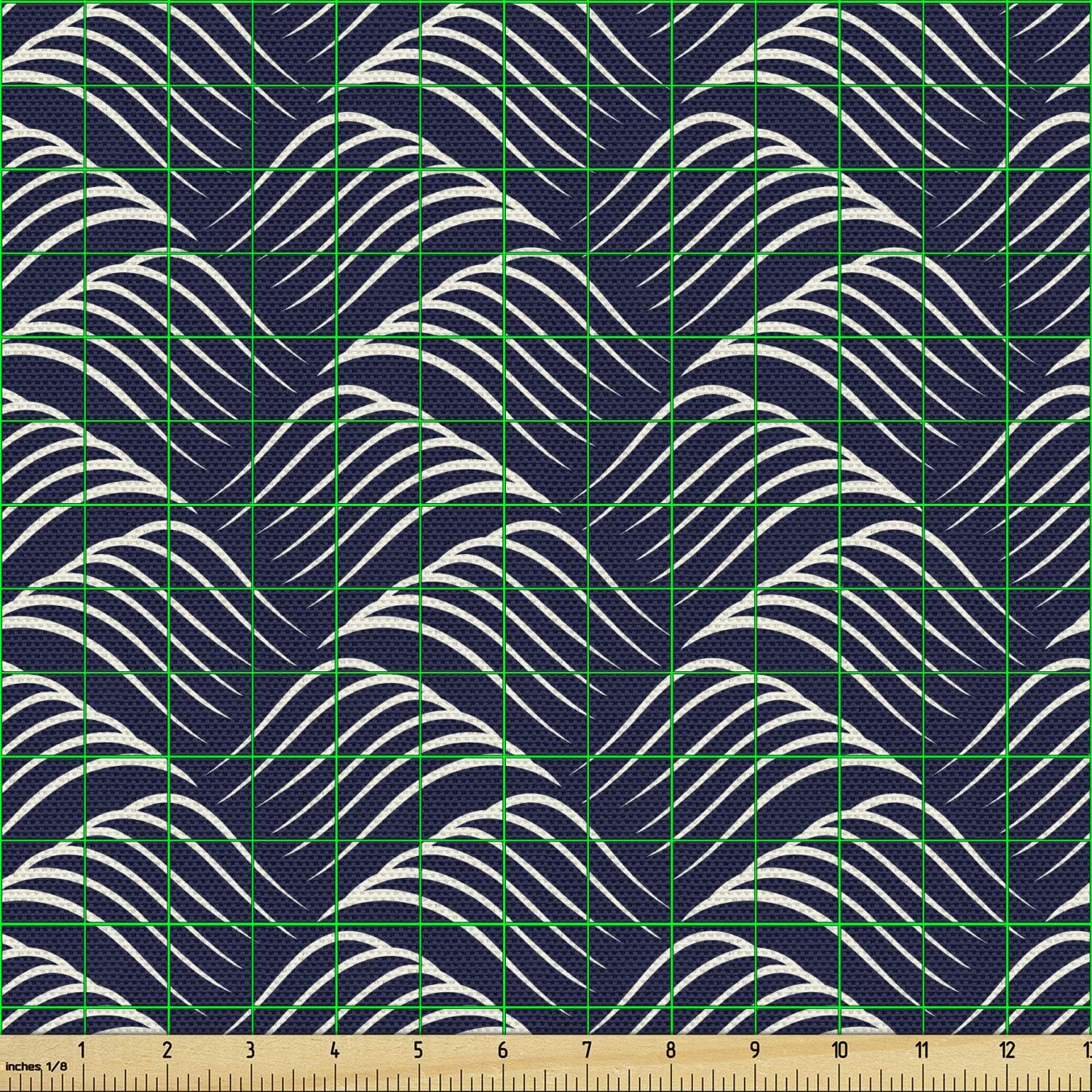 Ambesonne – Tela multicolor con estampado digital por yarda