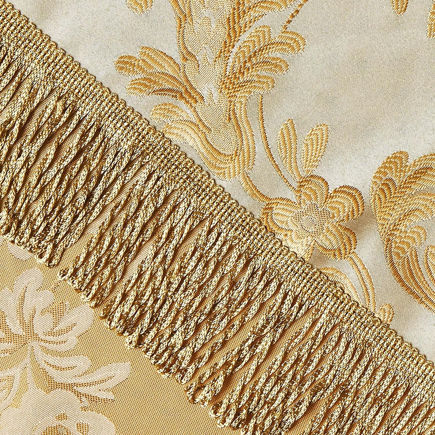 Violet Linen Majestic Damask – Mantel con diseño de damasco, color beige, 54 x 72 pulgadas, rectangular