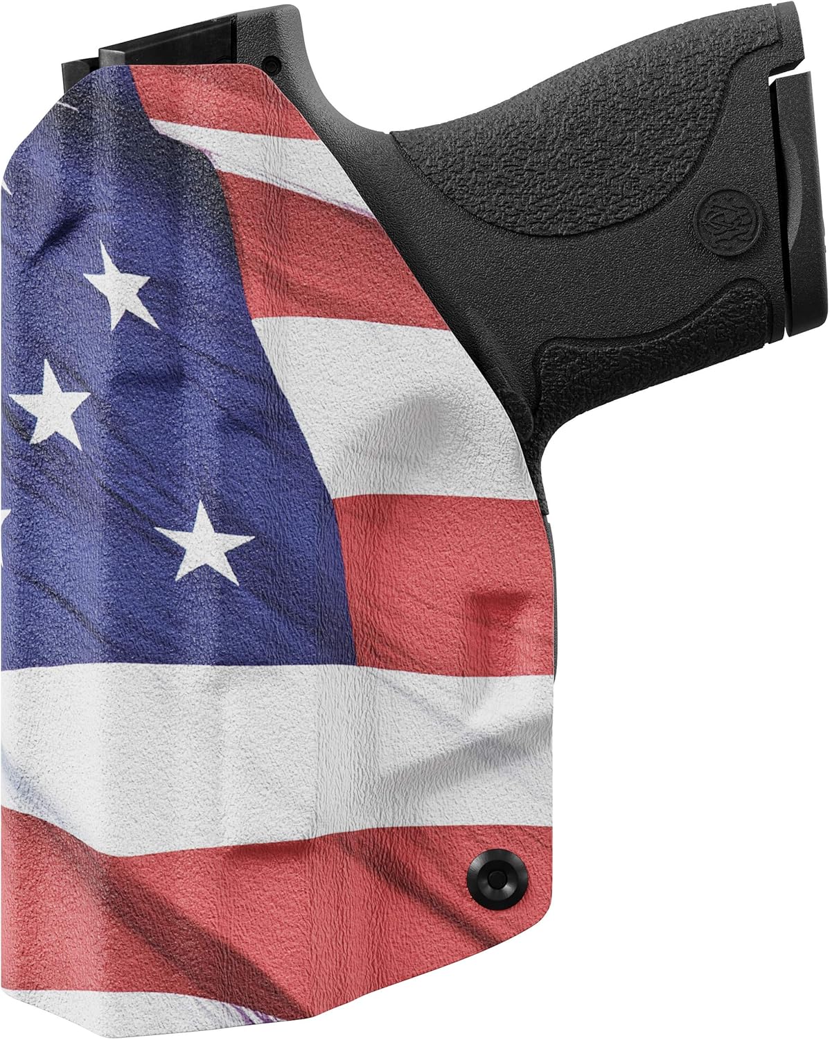 We The People Holsters – Bandera americana – Transporte oculto en la cintura interior – Funda Kydex IWB – Conduccióninclinaciónretención ajustable