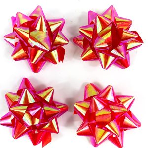 Arcos de confeti rojo, lazos de regalo de estrellas, lazos coloridos de 2-34 pulgadas (paquete de 20) Arcos de confeti rojo, lazos de regalo de estrellas, lazos coloridos de 2-34 pulgadas (paquete de 20)
