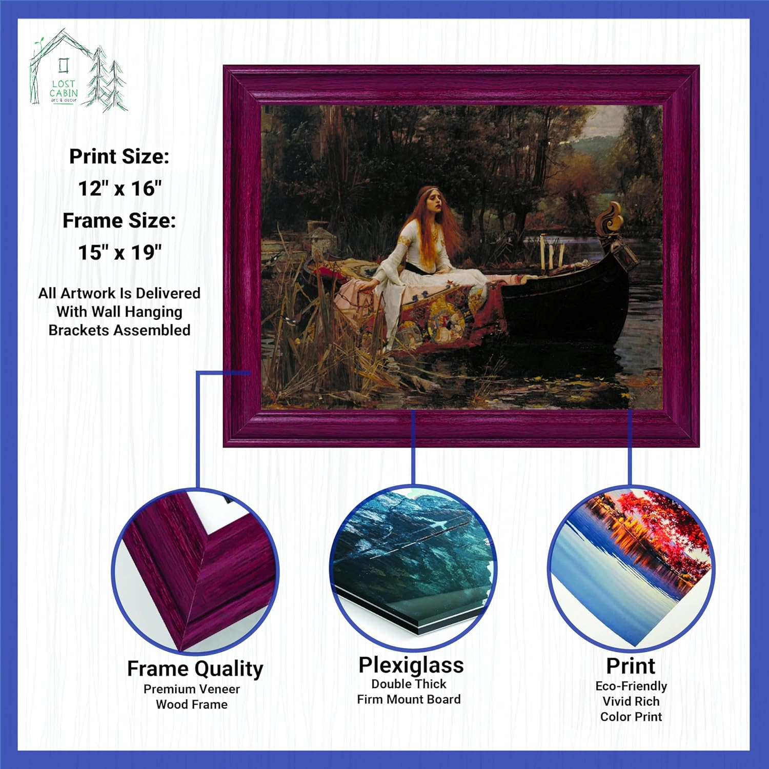John William Waterhouse – Póster enmarcado para decoración de pared, carteles e impresiones, para mujer, antiguos y Roma, para decoración de pared