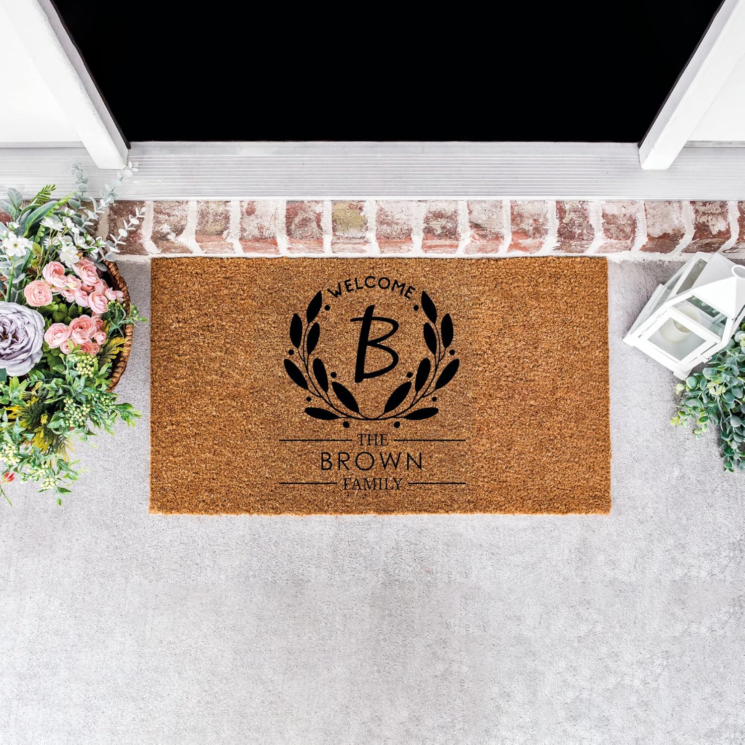 Welcome Door Mats Outdoor For Entrance – Personalized doormat, personalized welcome mats Outdoor, Door Mats for Home Entrance, Front Door Mats