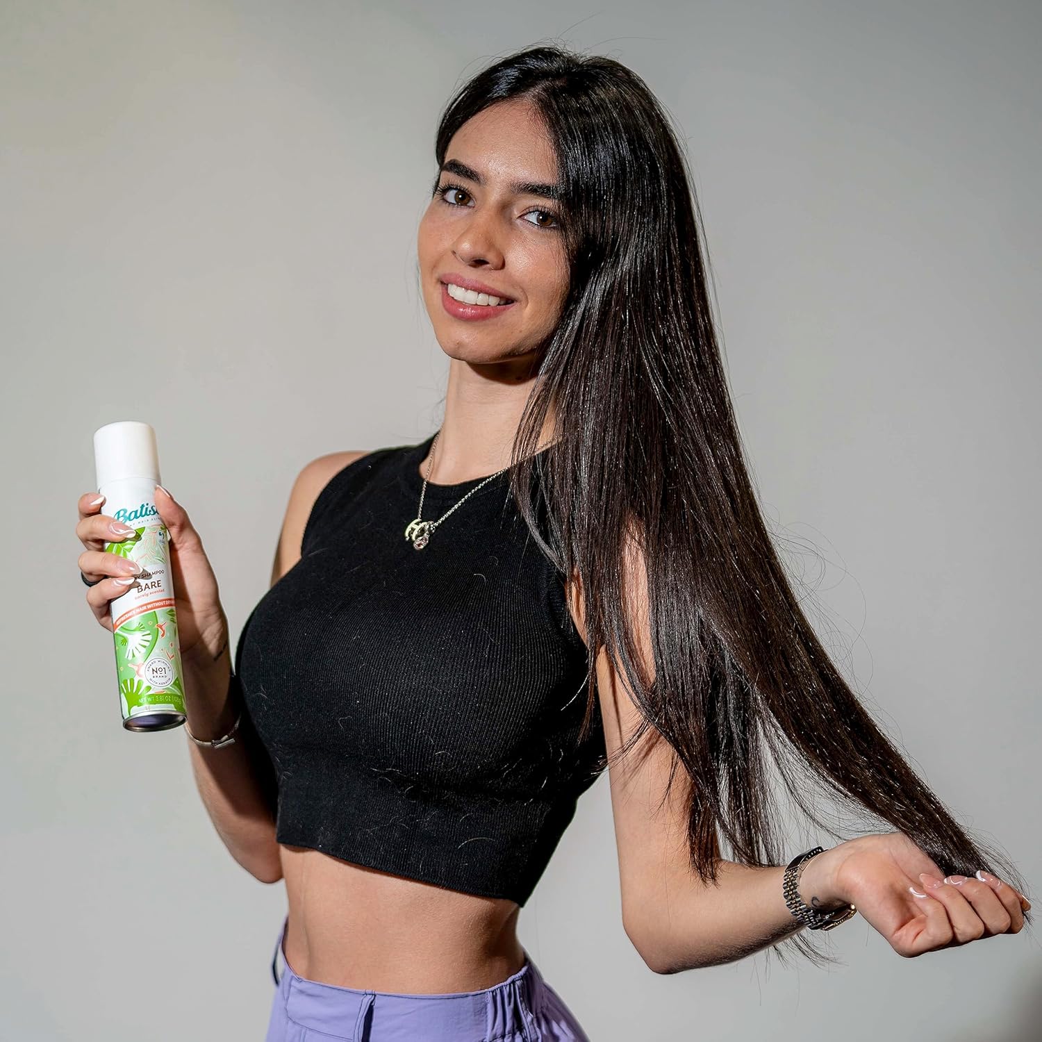 Champú seco, aroma desnudo, 3.81 onzas (paquete de 3)  Refresca tu cabello con la fragancia Bare Batist