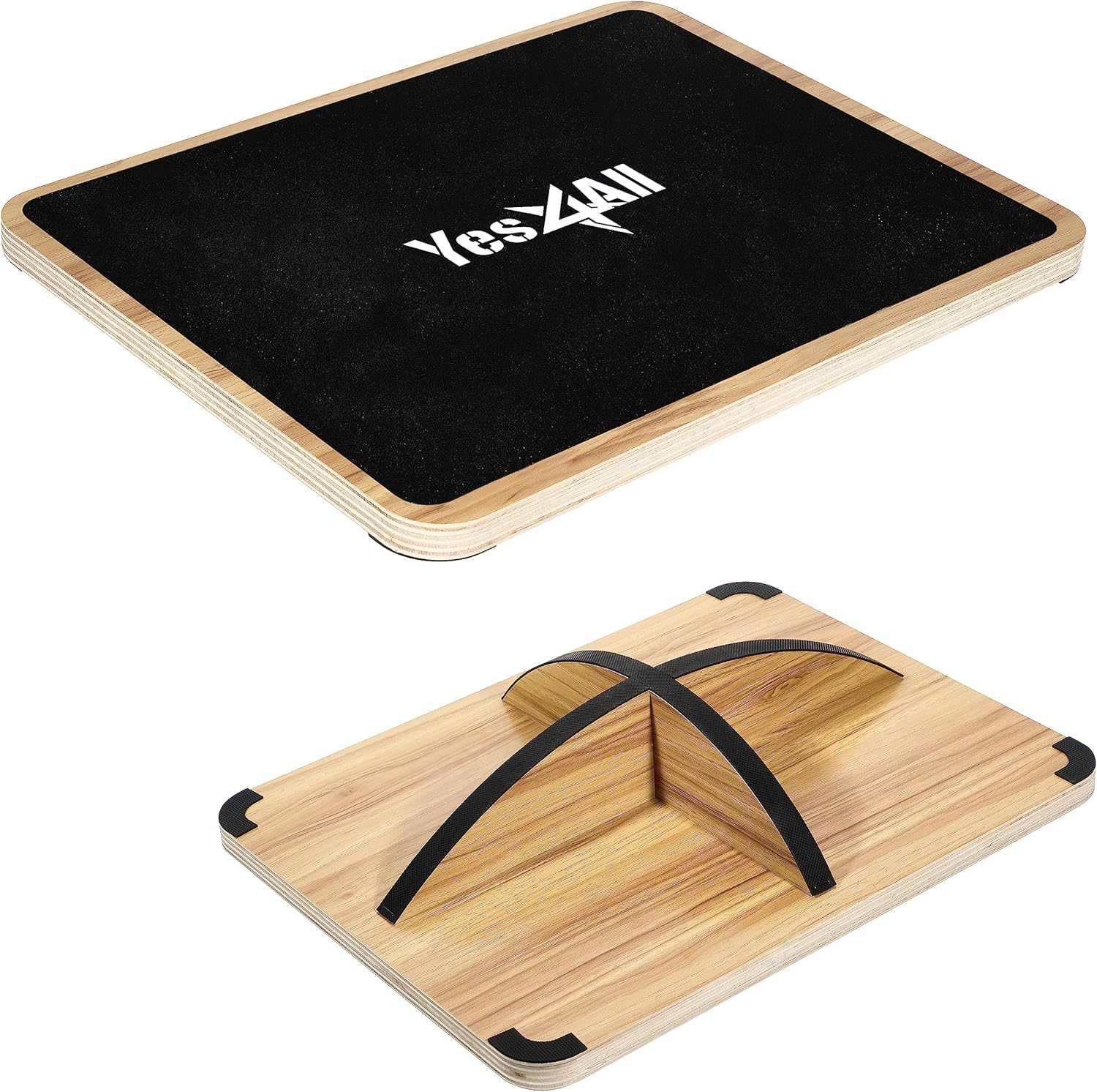 Yes4All Tabla de equilibrio basculante profesional de 350 libras para terapia física, tabla basculante de 17.5 pulgadas, tabla de equilibrio de