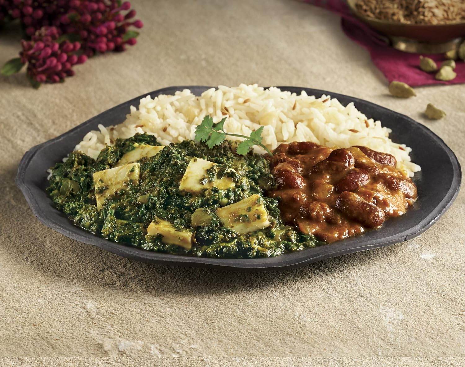Amy’s Comidas congeladas, Paneer indio sin gluten, hecho con arroz basmati, queso, espinacas y frijoles orgánicos, 10 onzas.