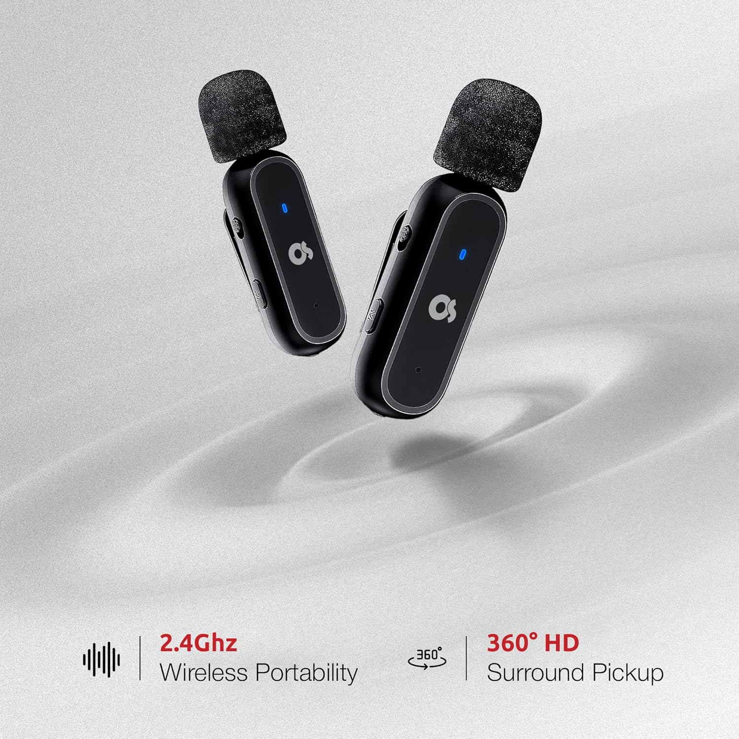Micrófono Lavalier inalámbrico dual para iPhone y Android, el mejor micrófono de solapa para grabación de video, YouTube, TikTok, IG, podcasts y