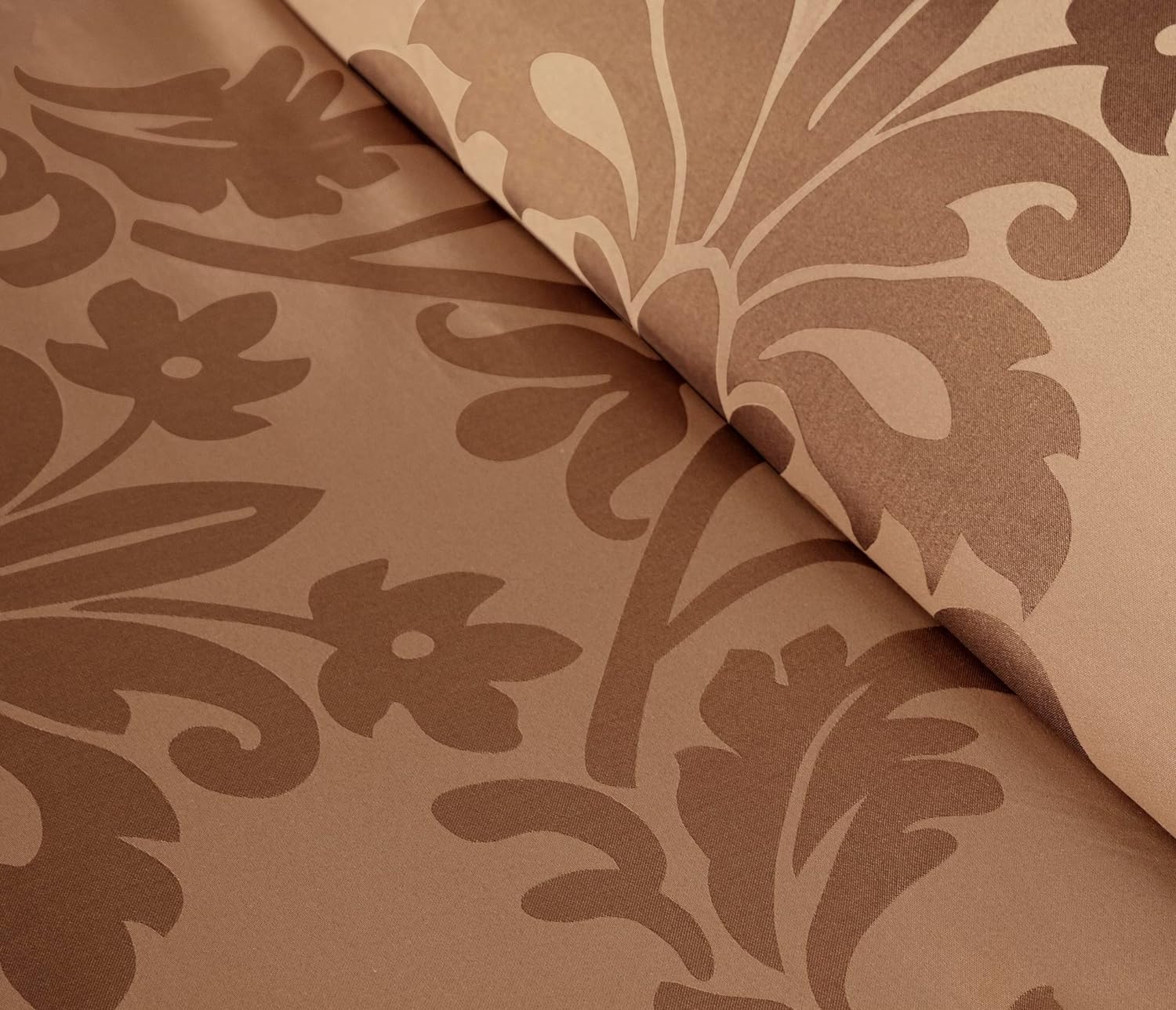Chezmoi Collection – Juego de edredón jacquard de diseño floral, set de 7 piezas (California King, color rosa lisérgicogris topo)