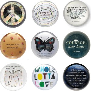 Sugarboo & Co. Elige el pisapapeles Happiness – 4 x 4 pulgadas Sugarboo & Co. Elige el pisapapeles Happiness – 4 x 4 pulgadas