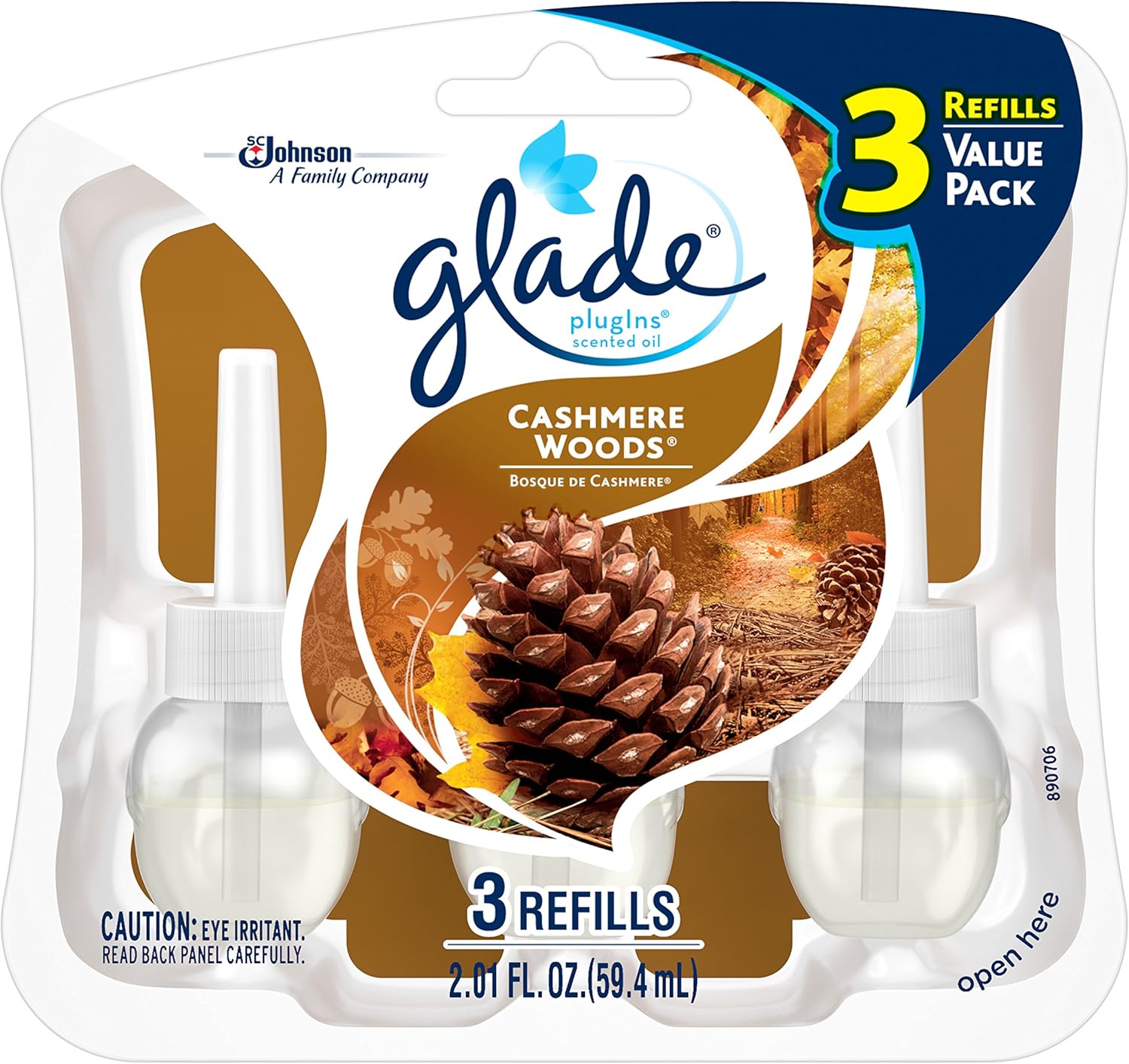 Ambientador Glade Plugins con aceite aromático, repuestos y calentador, SYNCHKG108156, 1, 1