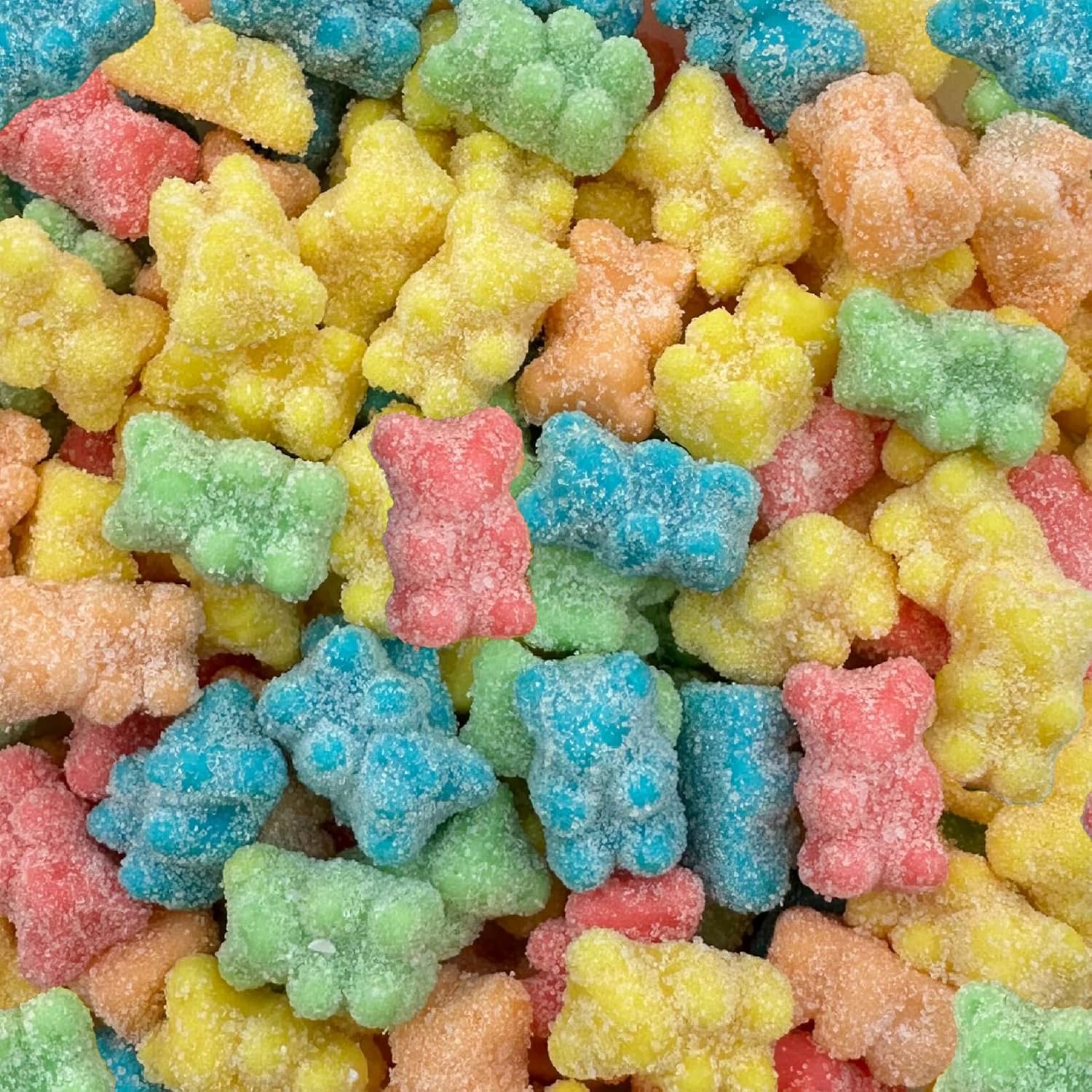 Caramelos de gomitas de neón agrios  Bolsa de 2 libras  Sabores de frutas surtidos
