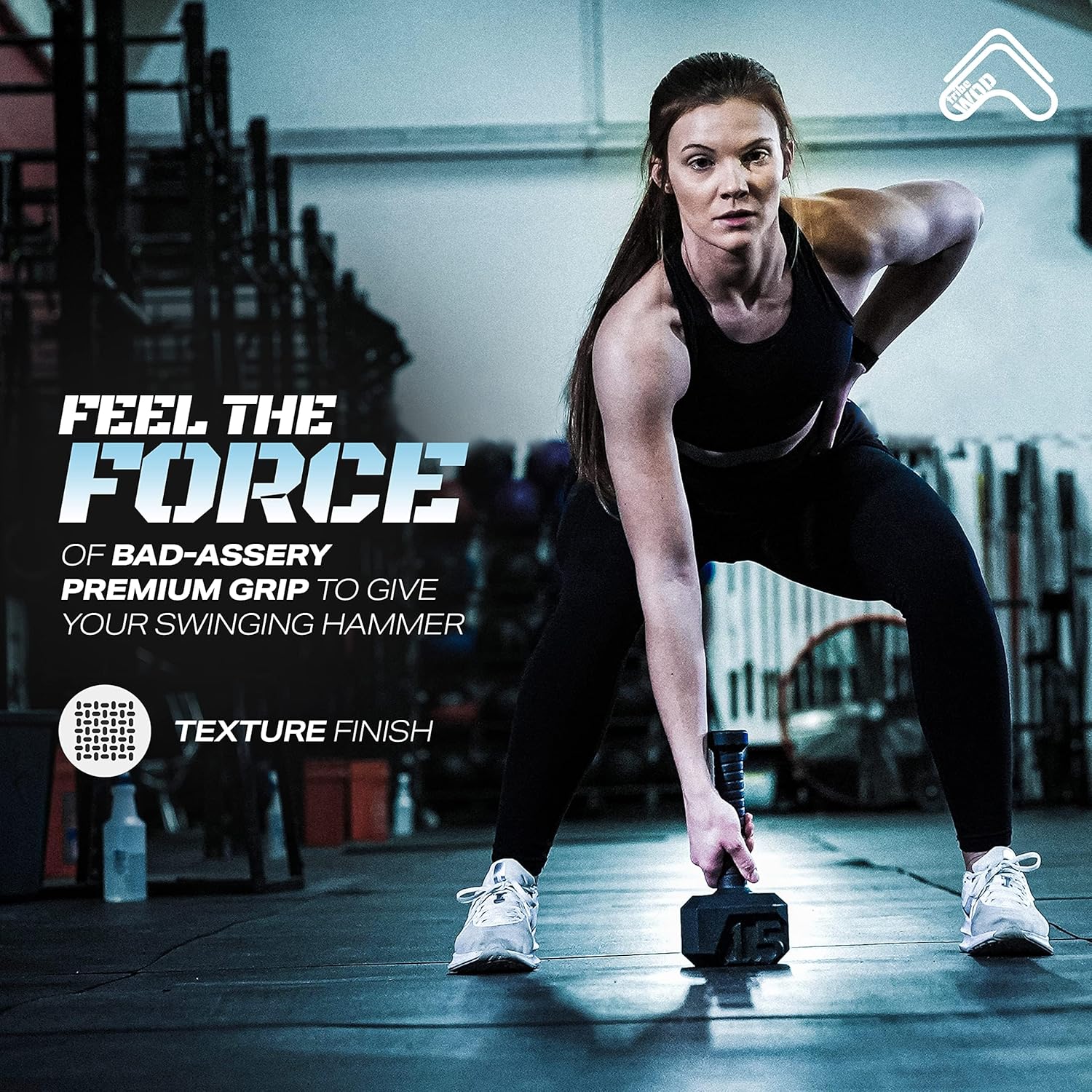 Tribe WOD Hammer – Pesa rusa de 15-70 libras + ajustable  Equipo de entrenamiento cruzado para construcción muscular, cardio, fitness, pesas para