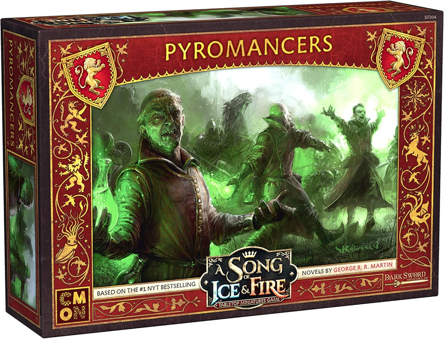 CMON Una canción de hielo y fuego juego de miniaturas de mesa Pyromancer’s Unit Box – Aprovecha el poder del fuego forestal! Juego de estrategia