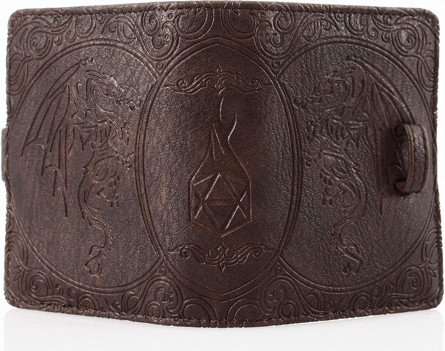 Forged Dice Co. Spellbook of Incantations (Edición Dragón) Portatarjetas para libro de hechizos y baraja de tarjetas de borrado en seco con bolsa de