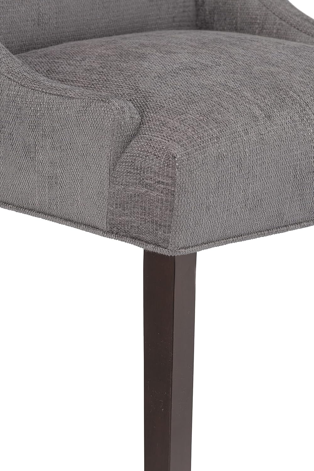 Marie Collection – Juego de 2 sillas de comedor tapizadas modernas, muebles de cocina de lujo con elegante acento de cabeza de clavo, 27.5 pulgadas