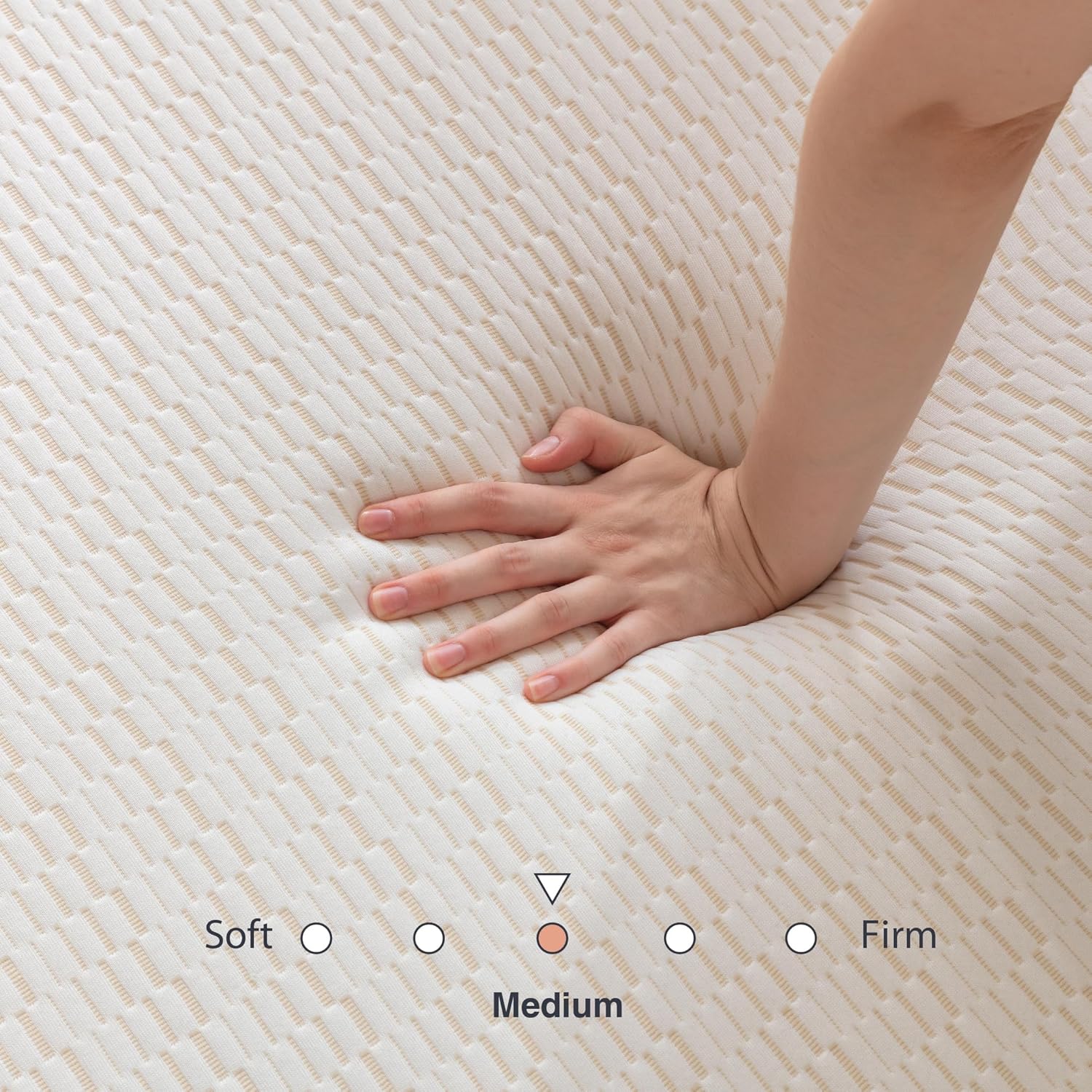 Colchón plegable, cubrecolchón de espuma viscoelástica triple portátil de 4 pulgadas, certificado CertiPUR-US, con funda lavable, cama de invitados