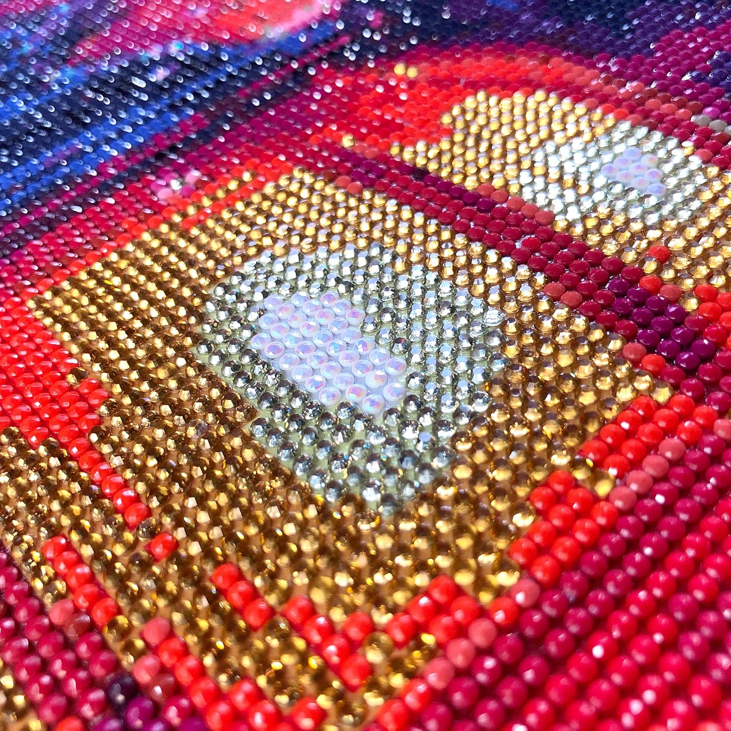 Staroar Kits de pintura de diamantes 5D para adultos redondos con AB y diamantes de imitación de cristal – Cardenales 51x40CM Art Craft Diamond Art
