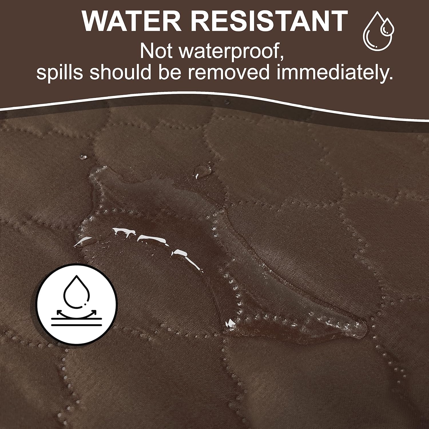 KH – Funda para sofá, reversible, acolchada, lavable, de estilo marroquí, resistente al desgarro y al agua, con varillas de espuma y correas