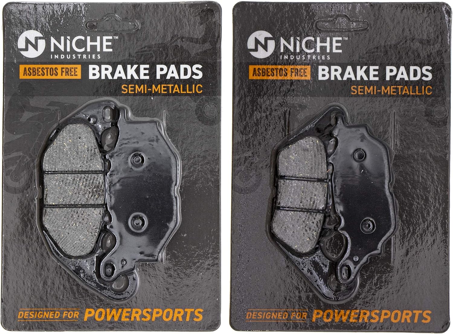 NICHE Juego pastillas de freno para Yamaha YZF R3 1WD-25805-00-00 1WD-25806-00-00 Delanteras traseras semimetálicas