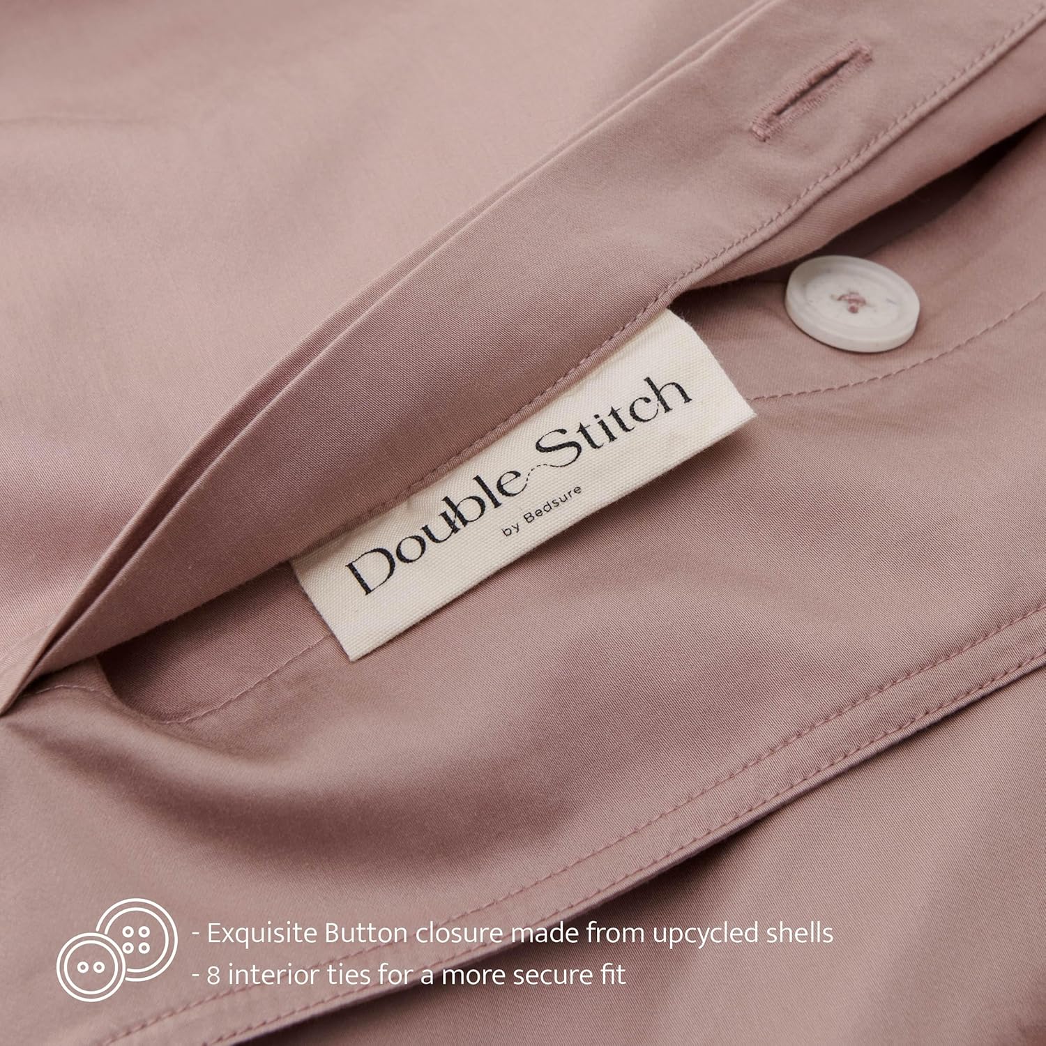 Juego de funda de edredón de algodón Tencel, ganador del premio Good Housekeeping Award, funda de edredón de lujo, tamaño Queen, suave, juego de