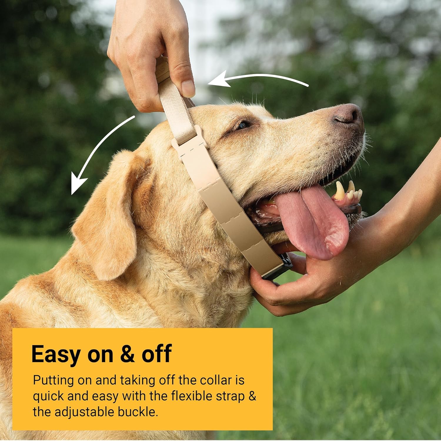 SVD.PET Collar de punta para perro para entrenamiento sin tirones, hebilla de liberación rápida, collar ajustable para perros pequeños (bronceado,