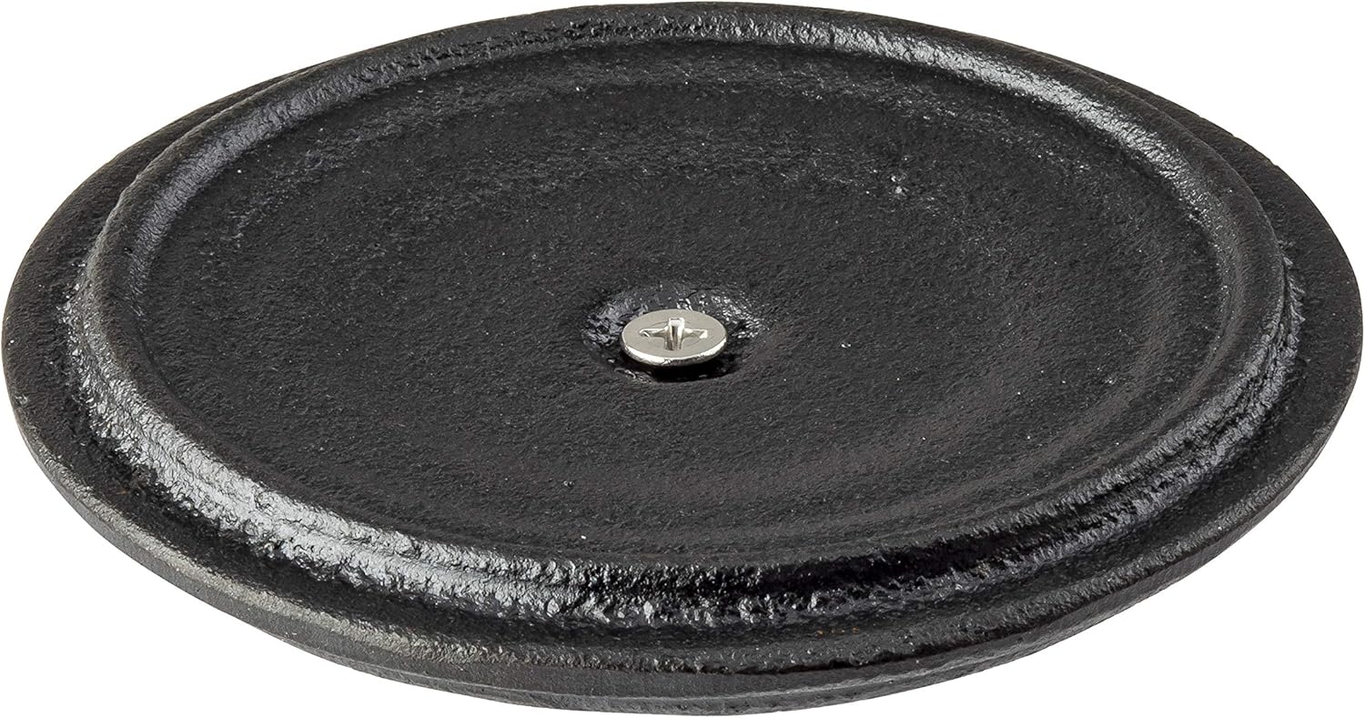 Tablecraft Cocotte de 8 onzas con tapa, hierro fundido y perilla de acero inoxidable