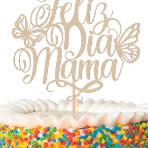 Feliz Dia Mama – Decoración de pastel con purpurina de oro rosa español para el Día de la Madre, decoración de pastel de cumpleaños de mamá (oro Feliz Dia Mama – Decoración de pastel con purpurina de oro rosa español para el Día de la Madre, decoración de pastel de cumpleaños de mamá (oro