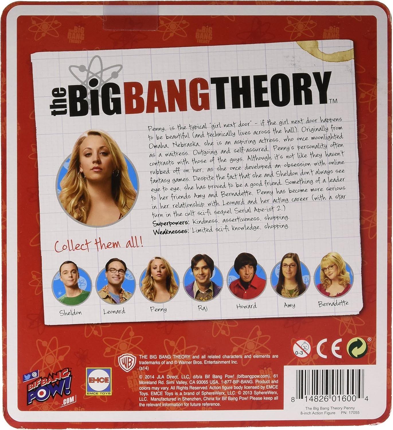 The Big Bang Theory Penny – Figura de acción (8 pulgadas)