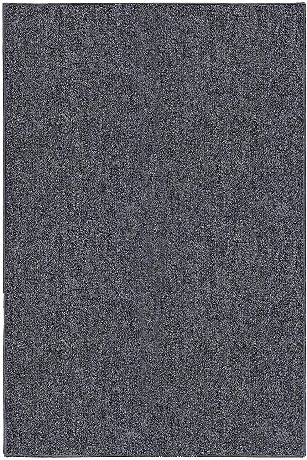 Ambiant Broadway Collection – Alfombras para interiores y exteriores, aptas para mascotas, color gris, 1.5 x 2.25 pies
