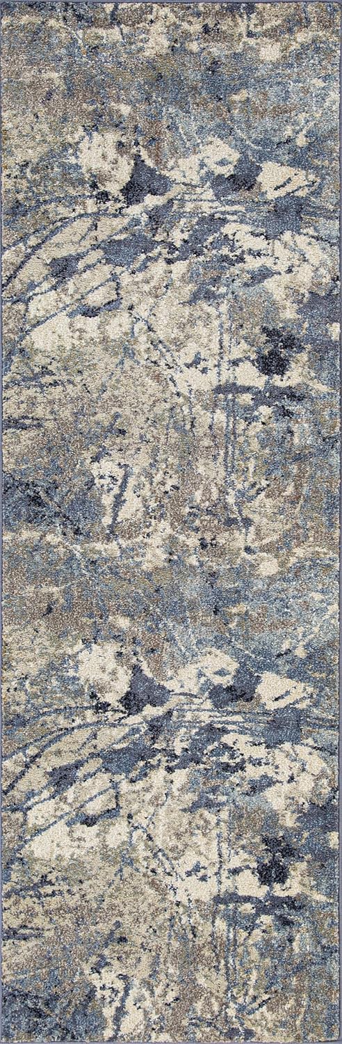 Alfombra decorativa de pasillo de 2 x 8 pies para dormitorio, baño, pasillo, lavable a máquina, con diseños florales, geométricos, desgastados y
