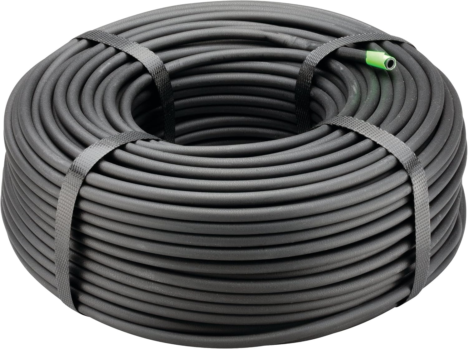 Raindrip Tubo de suministro de polietileno negro de 58 pulgadas (500 pies) y Rain Bird Tubo de distribución en blanco de 14 pulgadas (T22-250S)