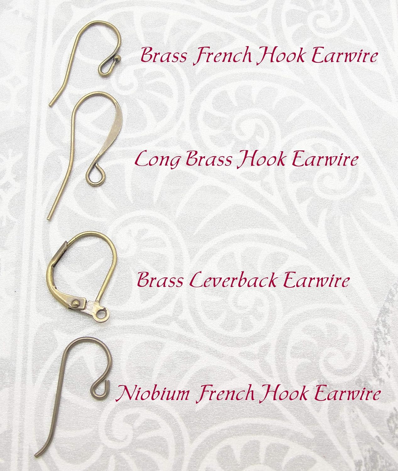 Shabby Chic Earrings with Rustic Glass Flowers