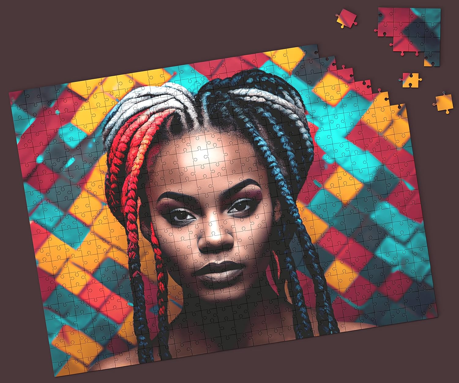 Africa Jigsaw Puzzle Adventure 1000 piezas LewisRenee Masterpiece, arte afroamericano atractivo para adultos, potenciador de poder cerebral y