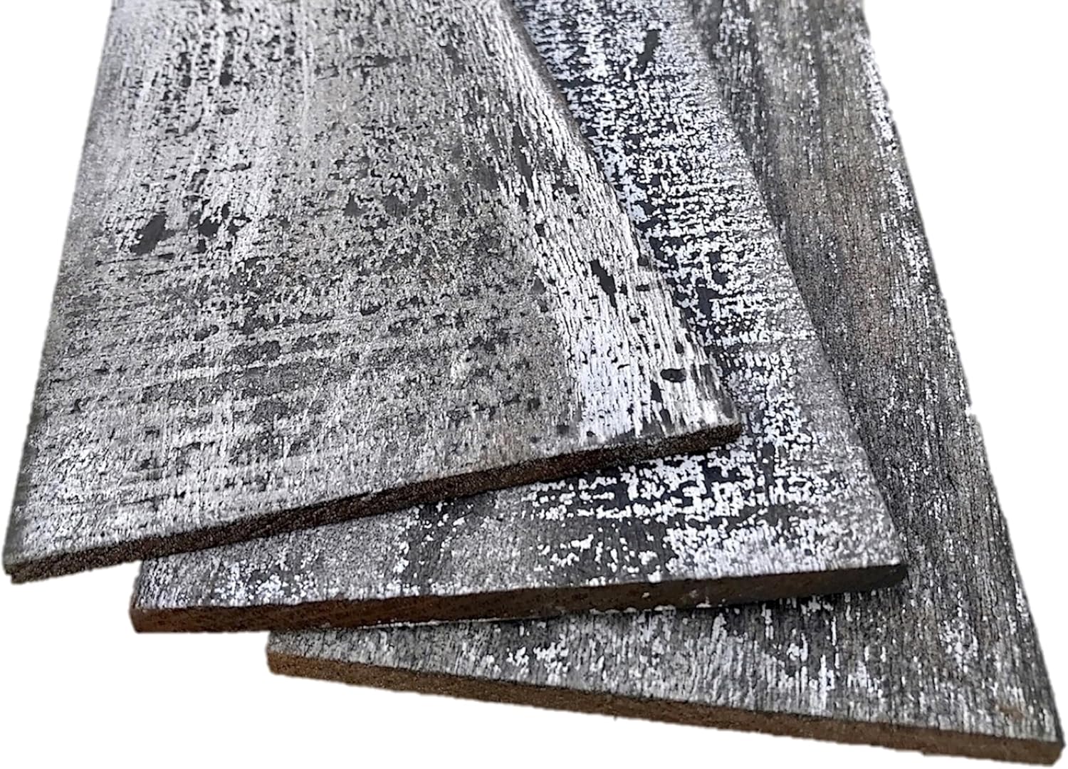 Village Accent – Tablones de madera para pared, 12 piezas, blanqueado (modelo #11338)