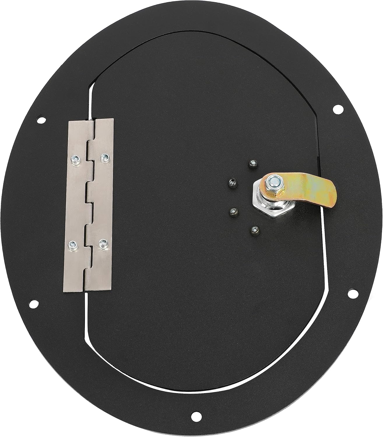 KUAFU Puerta del tanque de combustible con cerradura compatible con Hummer, HMMWV Cualquier modelo con recubrimiento en polvo negro