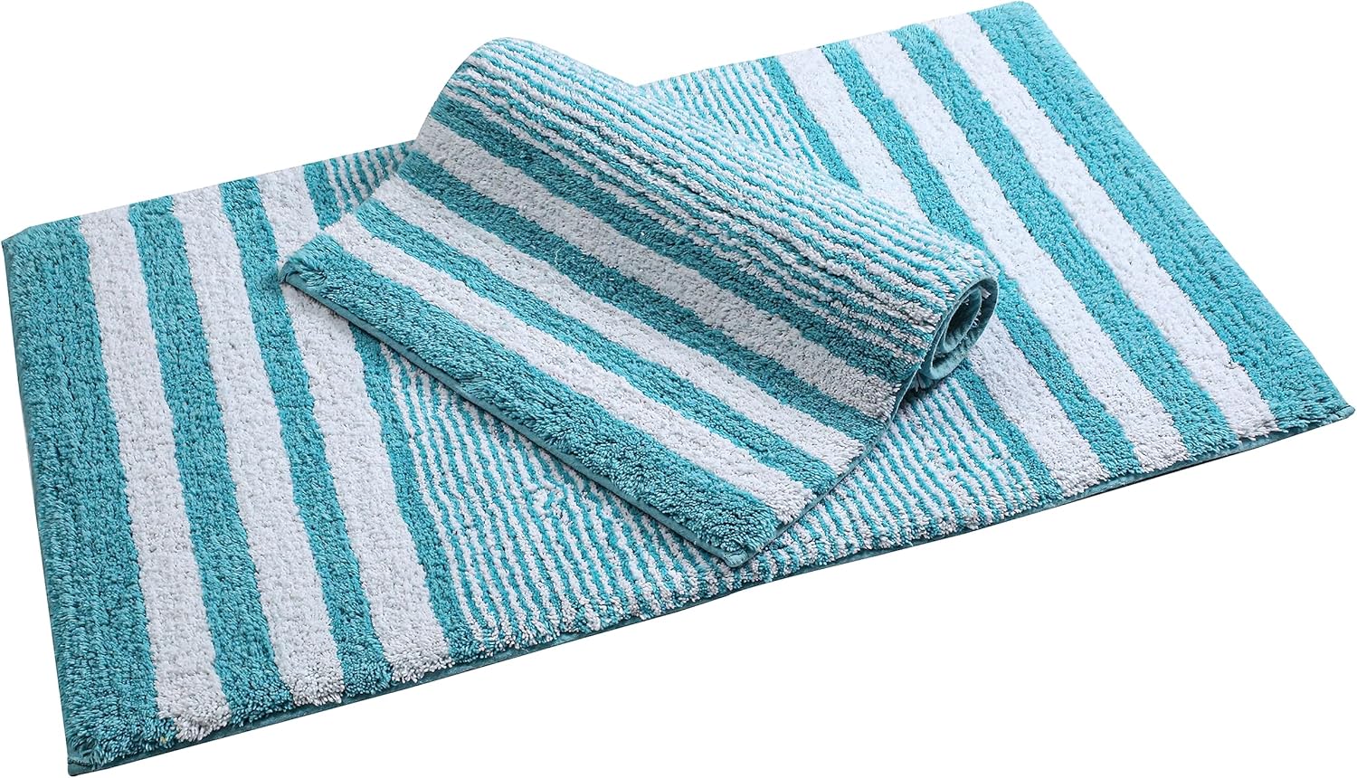 Savi Home Juego de 2 alfombras de baño 100 % chindi puras, súper suaves, afelpadas y absorbentes, alfombras de baño copetudas a mano, alfombras de