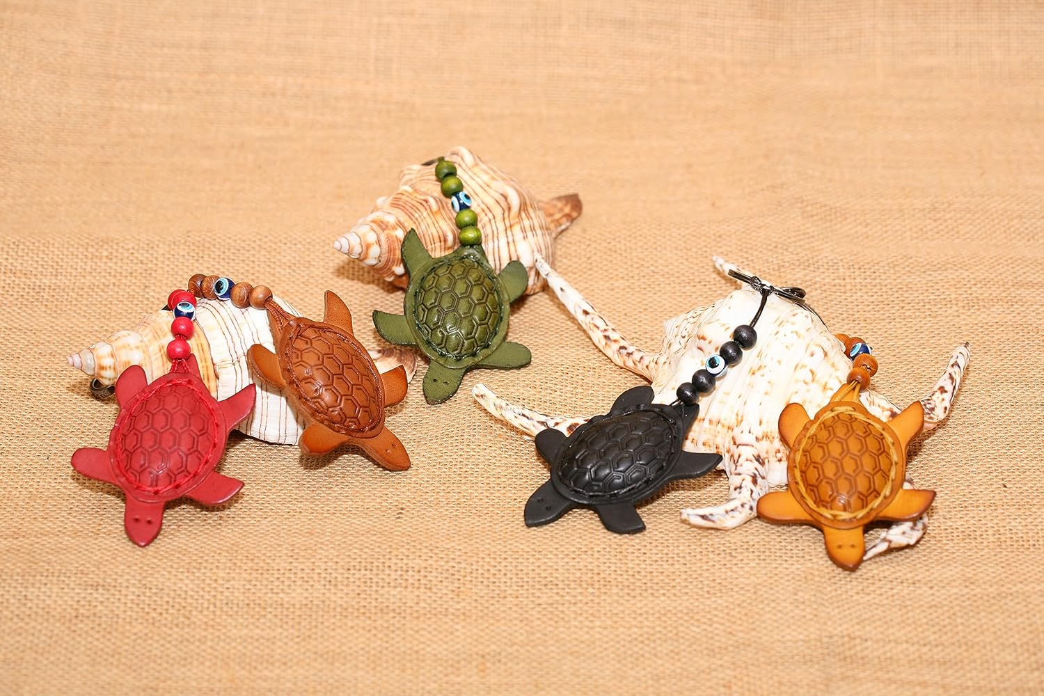 Leather Turtle Keychain  Turtle Charm for Backpacks & Leather Purses  Hanging Sea Turtle Accessory, Turtle Gift  Handmade, Cute Keychain Accessories